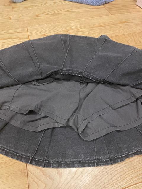 グローバルワーク 女の子インナー付き デニム風スカート 140 < キッズ/ベビー グローバルワーク 女の子インナー付き デニム風スカート 140 < キッズ/ベビーの