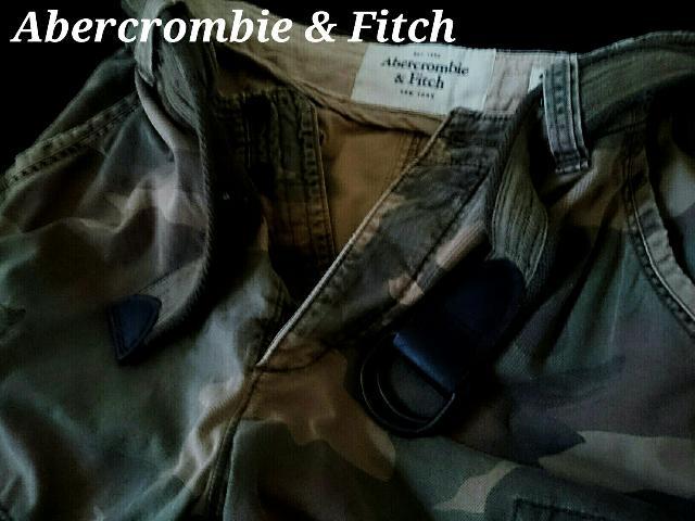 yAbercrombie & FitchzAoN@Vintage Destroy xgtJ[SV[c 34/Camo  uh 