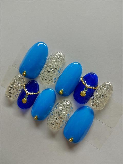 LBNYLA☆レギュラーオーバル♪ ブルー、ロイヤルブルー、シルバーホロラメ < 香水/コスメ/ネイル LBNYLA☆レギュラーオーバル♪ ブルー、ロイヤルブルー、シルバーホロラメ < 香水/コスメ/ネイルの