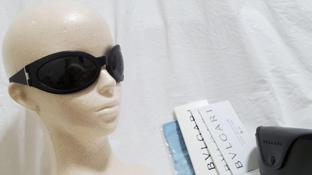 正規未 レア ブルガリ ロゴ装飾 マットブラックフレームサングラス 黒 グラマラスハイカーブビッグオーバルレンズアイウェア 付属有 < ブランド  正規未 レア ブルガリ ロゴ装飾 マットブラックフレームサングラス 黒 グラマラスハイカーブビッグオーバルレンズアイウェア 付属有 < ブランドの