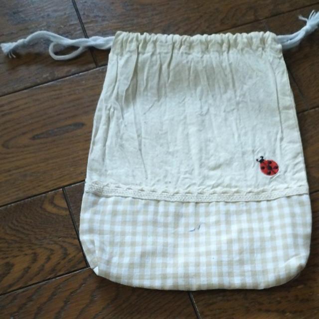 てんとう虫 巾着 美品 17.5?22.5 < 女性ファッション てんとう虫 巾着 美品 17.5?22.5 < 女性ファッションの
