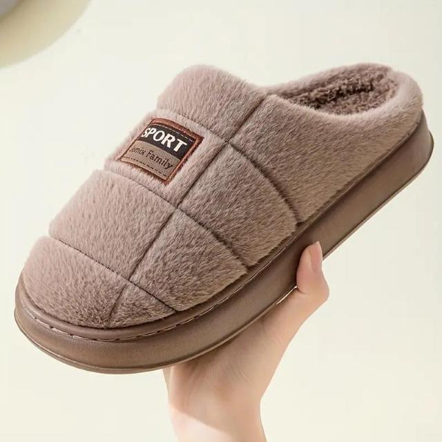 特別提供品1290円★メンズコットン スリッパ、厚底フリース 暖かい室内スリッパ、カジュアルスタイル 茶色26〜26.5cm < 男性ファッション  特別提供品1290円★メンズコットン スリッパ、厚底フリース 暖かい室内スリッパ、カジュアルスタイル 茶色26〜26.5cm < 男性ファッションの