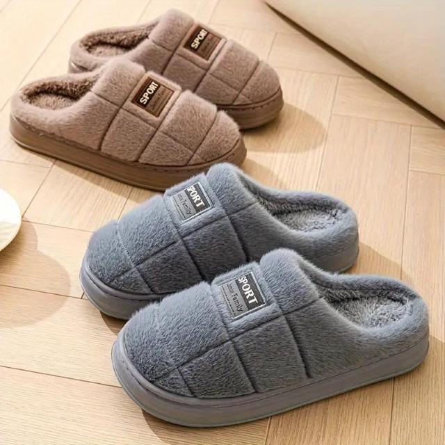 特別提供品1290円★メンズコットン スリッパ、厚底フリース 暖かい室内スリッパ、カジュアルスタイル 茶色26〜26.5cm < 男性ファッション  特別提供品1290円★メンズコットン スリッパ、厚底フリース 暖かい室内スリッパ、カジュアルスタイル 茶色26〜26.5cm < 男性ファッションの