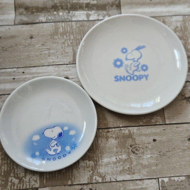 新品 スヌーピー プレート 2枚セット 小皿 豆皿 ブルー 花柄 空 食器 < アニメ/コミック/キャラクター  新品 スヌーピー プレート 2枚セット 小皿 豆皿 ブルー 花柄 空 食器  < アニメ/コミック/キャラクターの