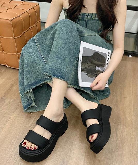 送料無料 新品 厚底サンダル スリッパサンダル 美脚 夏 < 女性ファッション  送料無料 新品 厚底サンダル スリッパサンダル 美脚 夏 < 女性ファッションの