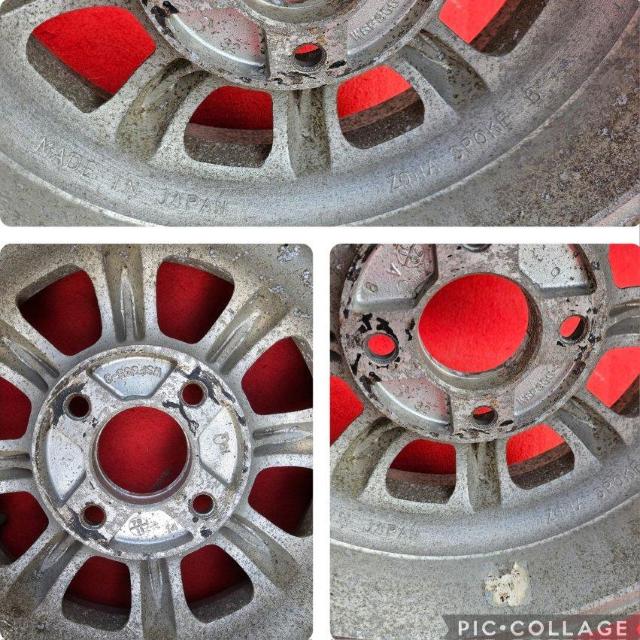 希少当時物★BRIDGESTONE ZONA SPOKE 6☆ 13インチ5.5J+20 4穴PCD114.3ハブ径72mm ホイ < 自動車/バイク 希少当時物★BRIDGESTONE ZONA SPOKE 6☆ 13インチ5.5J+20 4穴PCD114.3ハブ径72mm ホイ < 自動車/バイク