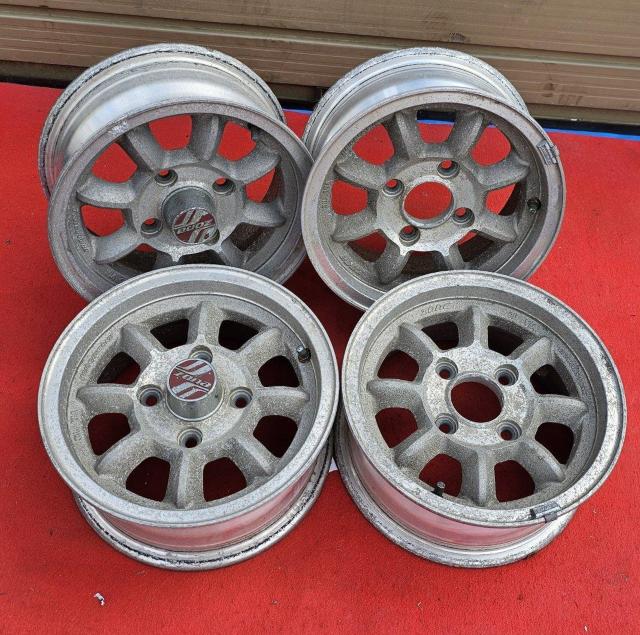 希少当時物★BRIDGESTONE ZONA SPOKE 6☆ 13インチ5.5J+20 4穴PCD114.3ハブ径72mm ホイ < 自動車/バイク 希少当時物★BRIDGESTONE ZONA SPOKE 6☆ 13インチ5.5J+20 4穴PCD114.3ハブ径72mm ホイ < 自動車/バイク