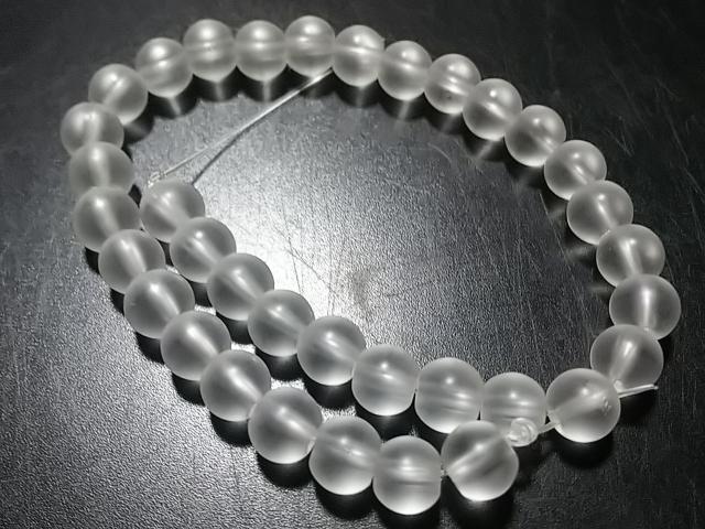 天然石★フロスト水晶 ラウンド6mm 半連 < 女性アクセサリー/時計 天然石★フロスト水晶 ラウンド6mm 半連 < 女性アクセサリー/時計の