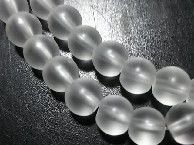 天然石★フロスト水晶 ラウンド6mm 半連 < 女性アクセサリー/時計 天然石★フロスト水晶 ラウンド6mm 半連 < 女性アクセサリー/時計の