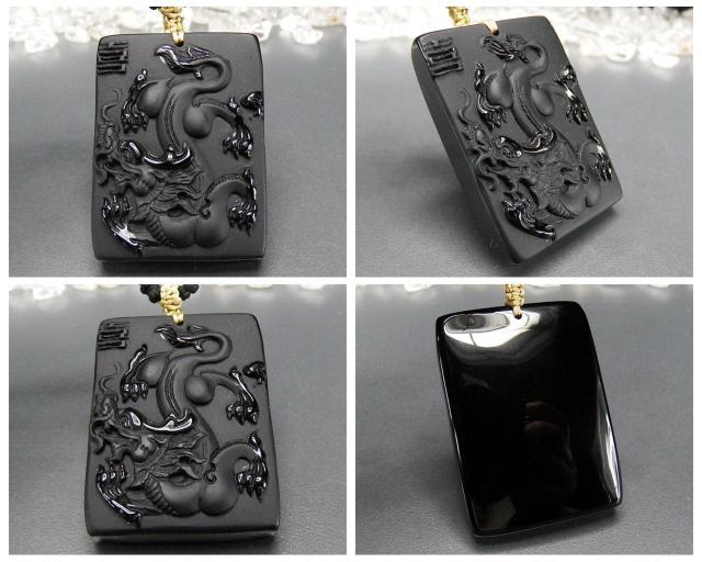 天然石オブシディアン龍鳳彫り木綿ネックレス2点セット双喜結婚祝い夫婦縁 < 女性アクセサリー/時計 天然石オブシディアン龍鳳彫り木綿ネックレス2点セット双喜結婚祝い夫婦縁 < 女性アクセサリー/時計の