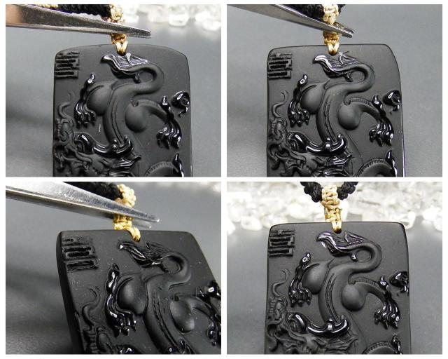 天然石オブシディアン龍鳳彫り木綿ネックレス2点セット双喜結婚祝い夫婦縁 < 女性アクセサリー/時計 天然石オブシディアン龍鳳彫り木綿ネックレス2点セット双喜結婚祝い夫婦縁 < 女性アクセサリー/時計の