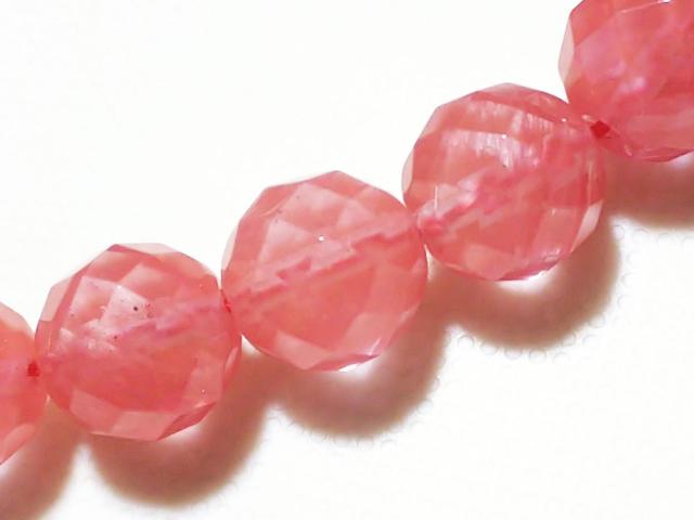 天然石★チェリークォーツ 10mm64面カット 半連 < 女性アクセサリー/時計 天然石★チェリークォーツ 10mm64面カット 半連 < 女性アクセサリー/時計の