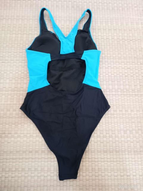 新品 レディース スポーティ ワンピース水着 黒×水色 JP…S/M < 女性ファッション 新品 レディース スポーティ ワンピース水着 黒×水色 JP…S/M < 女性ファッションの