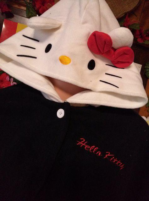 Hello Kitty♪キティちゃん☆フェイスフード激カワ!ポンチョ♪ < 女性ファッション  Hello Kitty♪キティちゃん☆フェイスフード激カワ!ポンチョ♪ < 女性ファッションの
