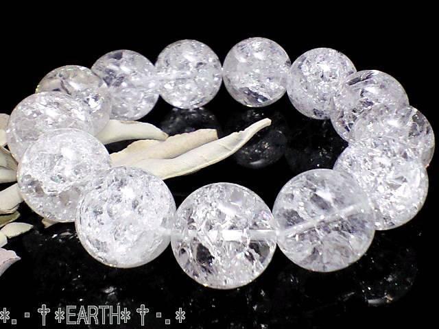 天然石★16ミリクラック水晶AAA爆裂数珠 < 男性アクセサリー/時計 天然石★16ミリクラック水晶AAA爆裂数珠 < 男性アクセサリー/時計の