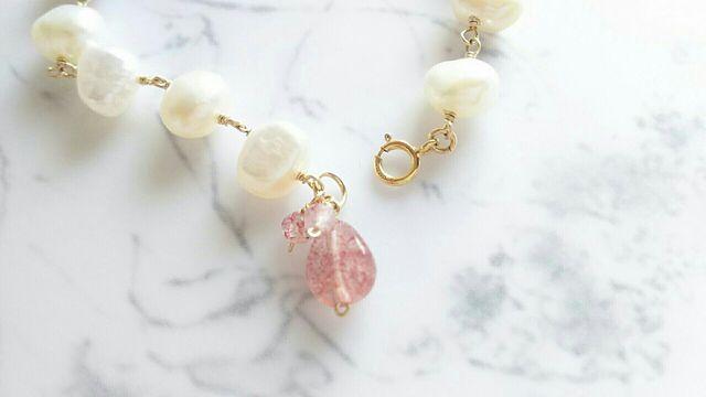 14kgf*パールとエピドートのブレスレット* 18011 < 女性アクセサリー/時計 14kgf*パールとエピドートのブレスレット* 18011 < 女性アクセサリー/時計の