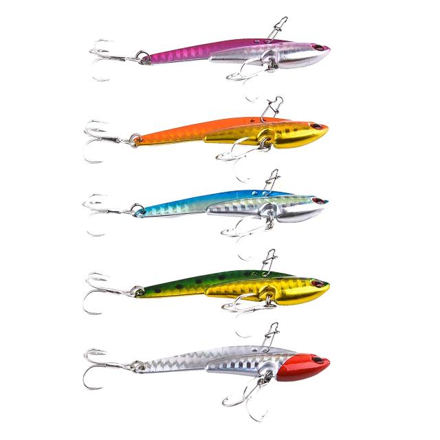 メタルバイブレーション ルアー5個セット 26g 73mm ジグ < レジャー/スポーツ メタルバイブレーション ルアー5個セット 26g 73mm ジグ < レジャー/スポーツの