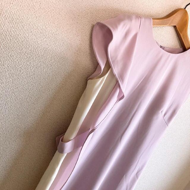 ◆marble ink/マーブルインク◆バイカラーミニワンピ★ピンク×ホワイト9AR*結婚式♪ < ブランド  ◆marble ink/マーブルインク◆バイカラーミニワンピ★ピンク×ホワイト9AR*結婚式♪ < ブランドの