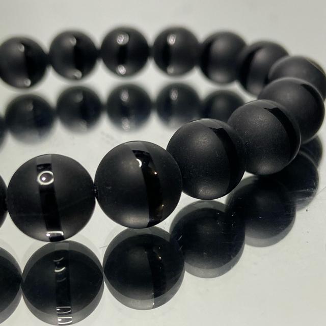 《No.322》天然石オニキス フロストライン < 女性アクセサリー/時計  《No.322》天然石オニキス フロストライン < 女性アクセサリー/時計の