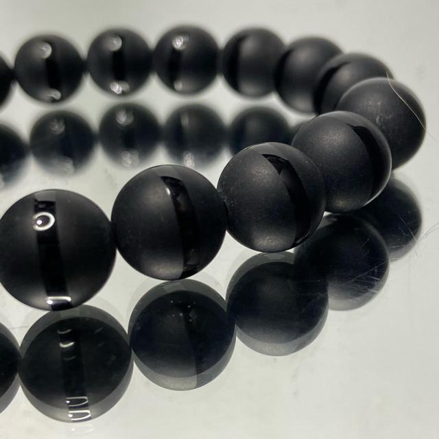 《No.322》天然石オニキス フロストライン < 女性アクセサリー/時計  《No.322》天然石オニキス フロストライン < 女性アクセサリー/時計の