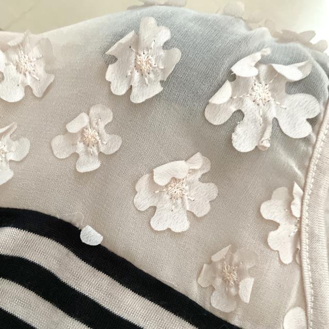 MINIMUM MINIMUM ボーダーカットソー フラワーモチーフ < 女性ファッション  MINIMUM MINIMUM ボーダーカットソー フラワーモチーフ < 女性ファッションの