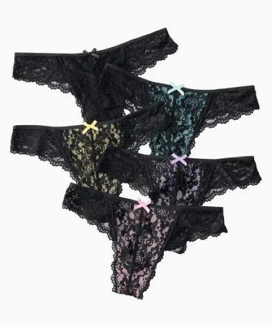 5Lサイズ!5枚セット!魅惑の黒レース!ストレッチ!高貴品格!エレガント!Tバックショーツ!新品!大きいサイズ! < 女性ファッション  5Lサイズ!5枚セット!魅惑の黒レース!ストレッチ!高貴品格!エレガント!Tバックショーツ!新品!大きいサイズ! < 女性ファッションの