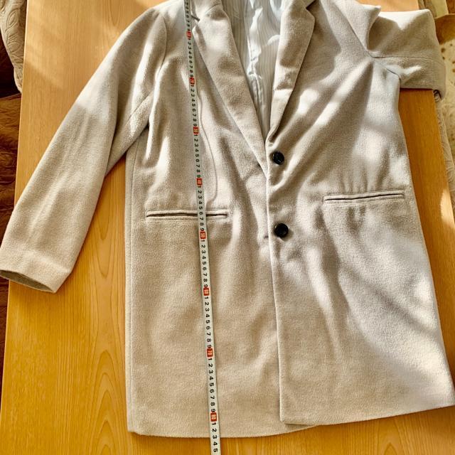 切手可 コート グレー ロングコート アウター < 女性ファッション  切手可 コート グレー ロングコート アウター < 女性ファッションの