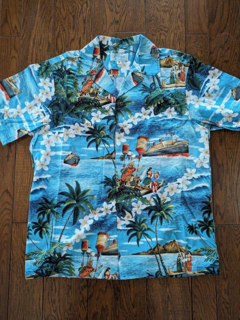 ハワイアンシャツ アロハシャツ 風景柄 ハワイ製 USA Kole kole < 男性ファッション ハワイアンシャツ アロハシャツ 風景柄 ハワイ製 USA Kole kole < 男性ファッションの
