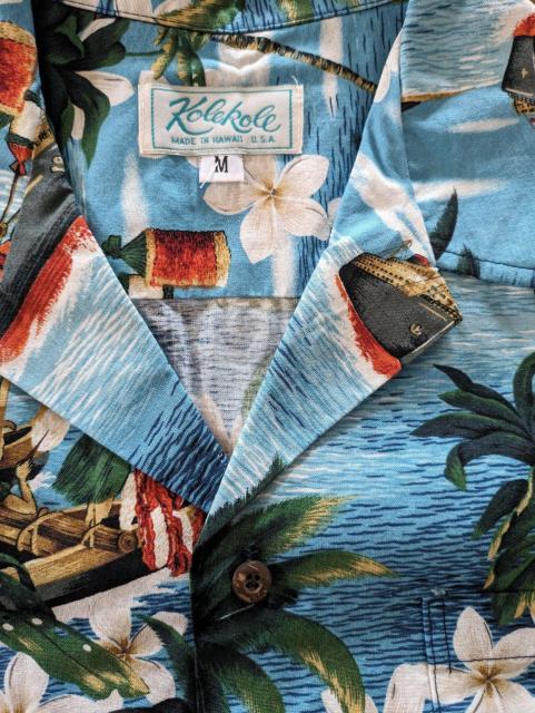 ハワイアンシャツ アロハシャツ 風景柄 ハワイ製 USA Kole kole < 男性ファッション ハワイアンシャツ アロハシャツ 風景柄 ハワイ製 USA Kole kole < 男性ファッションの