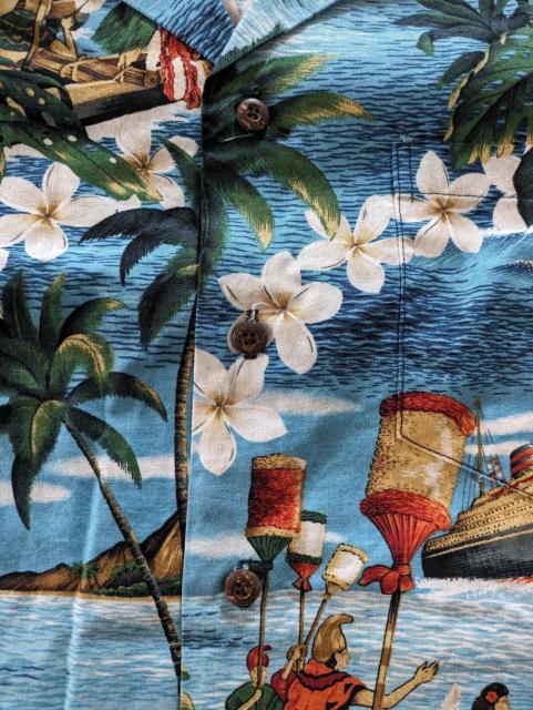 ハワイアンシャツ アロハシャツ 風景柄 ハワイ製 USA Kole kole < 男性ファッション ハワイアンシャツ アロハシャツ 風景柄 ハワイ製 USA Kole kole < 男性ファッションの