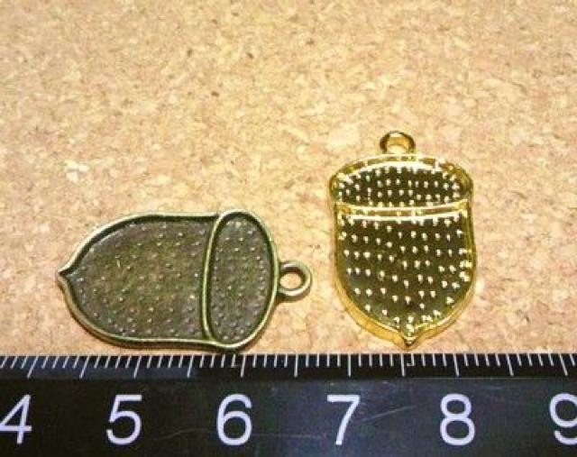 レジン台セッティング台どんぐり3個金古美 < ペット/手芸/園芸  レジン台セッティング台どんぐり3個金古美 < ペット/手芸/園芸の