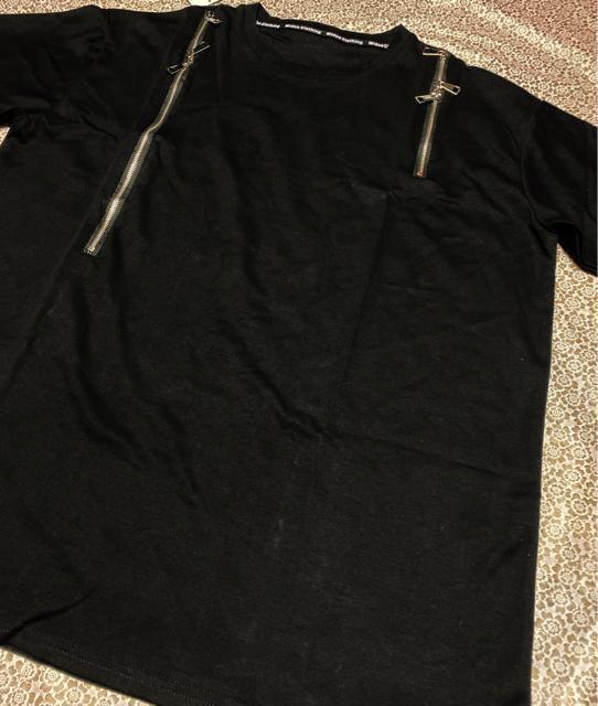 肩ファスナー チュニック  ロングtシャツ  ゆったり ダブルファスナー 大きいサイズ < 女性ファッション  肩ファスナー チュニック  ロングtシャツ  ゆったり ダブルファスナー 大きいサイズ < 女性ファッションの