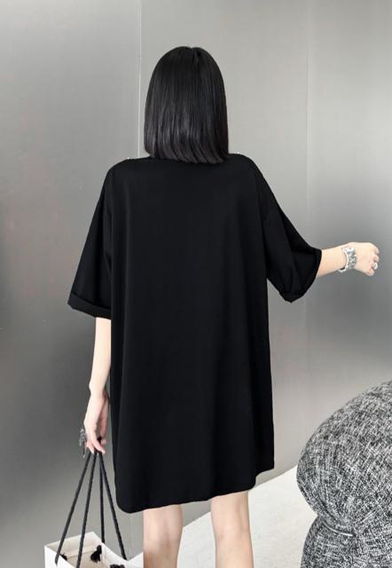 肩ファスナー チュニック  ロングtシャツ  ゆったり ダブルファスナー 大きいサイズ < 女性ファッション  肩ファスナー チュニック  ロングtシャツ  ゆったり ダブルファスナー 大きいサイズ < 女性ファッションの