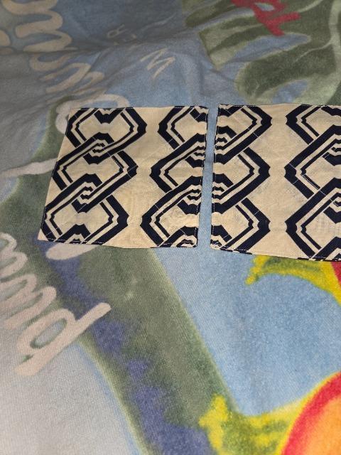 ★新品生成×紺子持吉原柄コースター2枚セット < キッズ/ベビー  ★新品生成×紺子持吉原柄コースター2枚セット  < キッズ/ベビーの