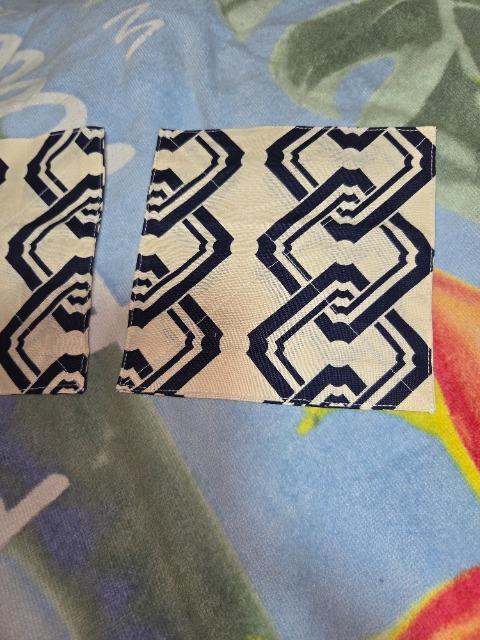 ★新品生成×紺子持吉原柄コースター2枚セット < キッズ/ベビー  ★新品生成×紺子持吉原柄コースター2枚セット < キッズ/ベビーの