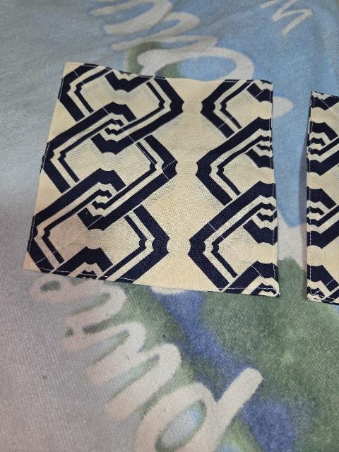 ★新品生成×紺子持吉原柄コースター2枚セット < キッズ/ベビー  ★新品生成×紺子持吉原柄コースター2枚セット < キッズ/ベビーの