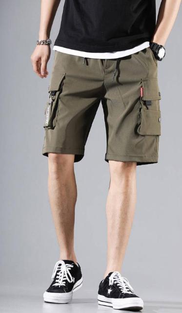 カーゴパンツ メンズ カジュアルパンツ ショートパンツ グリーン XL < 男性ファッション カーゴパンツ メンズ カジュアルパンツ ショートパンツ グリーン XL < 男性ファッションの