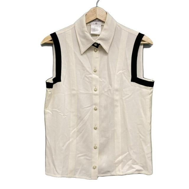 本物正規品☆美品☆シャネル☆バイカラーノースリブラウス < ブランド  本物正規品☆美品☆シャネル☆バイカラーノースリブラウス  < ブランドの