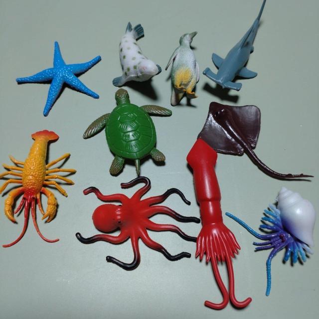 海洋生物ミニフィギュア10個セット < ホビー 海洋生物ミニフィギュア10個セット < ホビーの
