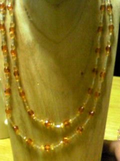 茶系の2連ネックレス < 女性アクセサリー/時計 茶系の2連ネックレス < 女性アクセサリー/時計の