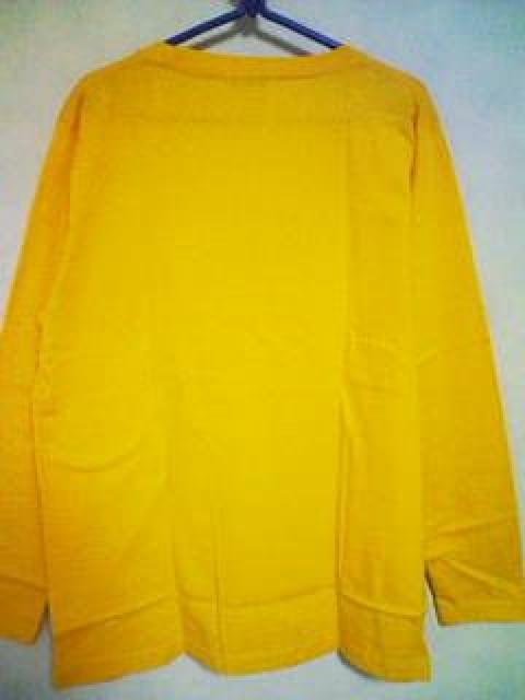 Aー498☆新品☆長袖<Sale>アメカジTシャツーA イエロー L < 男性ファッション  Aー498☆新品☆長袖<Sale>アメカジTシャツーA イエロー L < 男性ファッションの