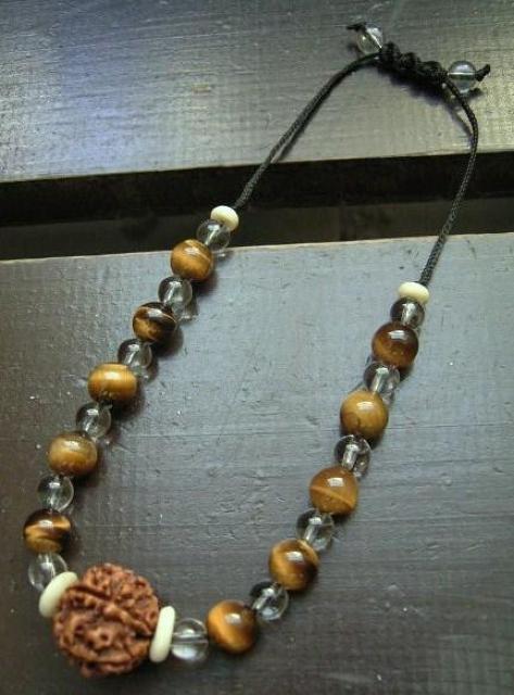 ☆即決☆菩提樹xタイガーアイx水晶ブレスレット < 女性アクセサリー/時計 ☆即決☆菩提樹xタイガーアイx水晶ブレスレット < 女性アクセサリー/時計の