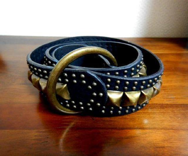 ◆レザー ベルト スタッズ ロック パンク メタル 未使用品 < 男性ファッション  ◆レザー ベルト スタッズ ロック パンク メタル 未使用品  < 男性ファッションの