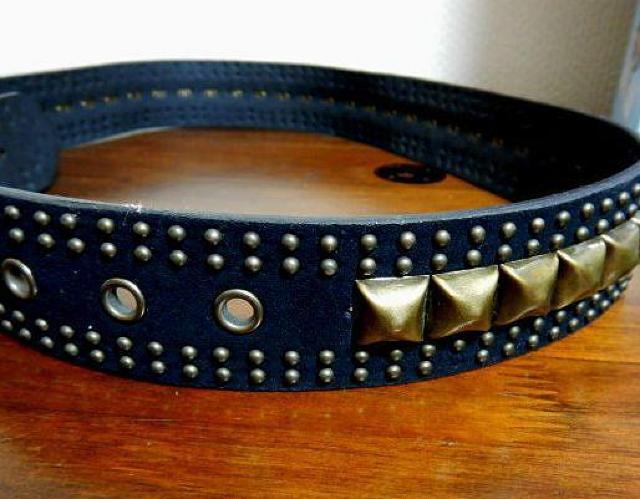 ◆レザー ベルト スタッズ ロック パンク メタル 未使用品 < 男性ファッション  ◆レザー ベルト スタッズ ロック パンク メタル 未使用品 < 男性ファッションの