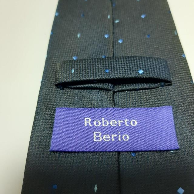 美品   Roberto  ネクタイ  紺色系 ドット柄 595 < 男性ファッション  美品   Roberto  ネクタイ  紺色系 ドット柄 595 < 男性ファッションの