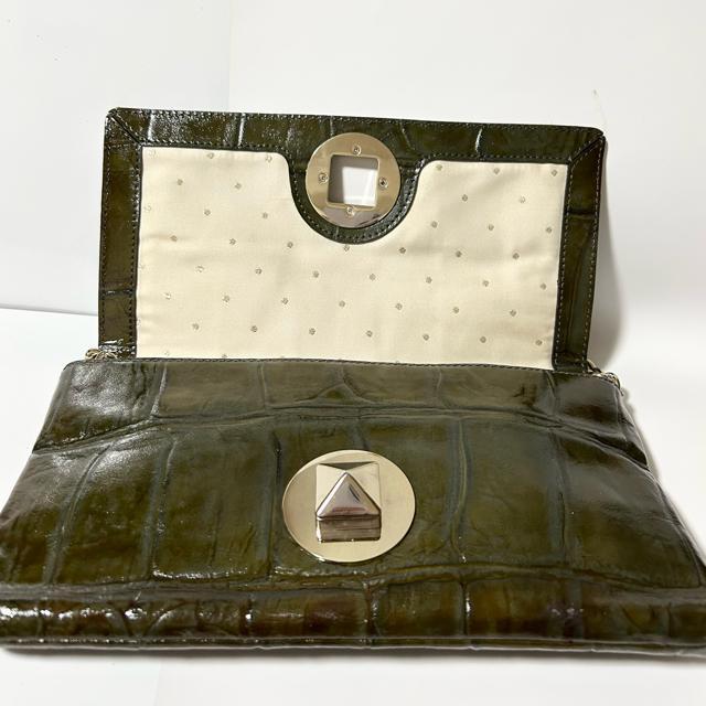 美品 kate spade ケイトスペード クロコダイル型押し パテントレザー ショルダーバッグ < ブランド 美品 kate spade ケイトスペード クロコダイル型押し パテントレザー ショルダーバッグ < ブランドの
