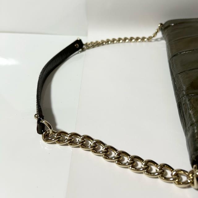 美品 kate spade ケイトスペード クロコダイル型押し パテントレザー ショルダーバッグ < ブランド 美品 kate spade ケイトスペード クロコダイル型押し パテントレザー ショルダーバッグ < ブランドの