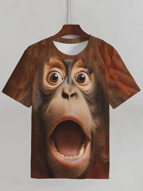 爆ヤス価格790円★メンズ ゴリラフェイス グラフィックTシャツ 半袖 ラウンドネック USAサイズS(日本サイズL相当) < 男性ファッション 爆ヤス価格790円★メンズ ゴリラフェイス グラフィックTシャツ 半袖 ラウンドネック USAサイズS(日本サイズL相当) < 男性ファッションの