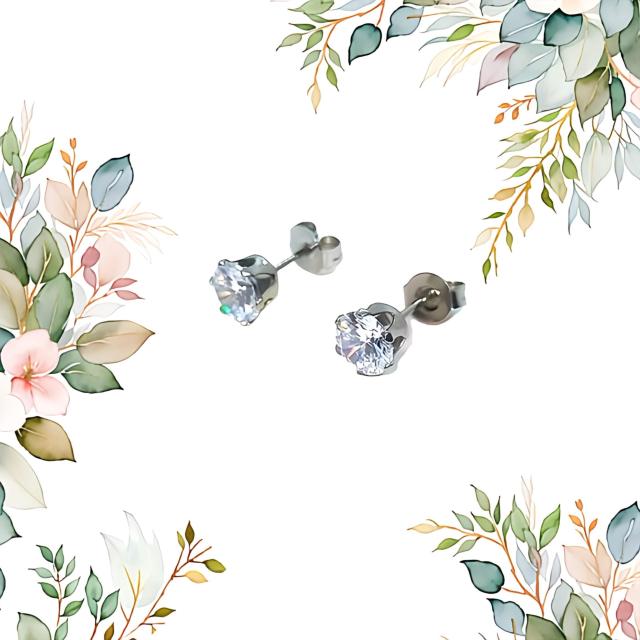 送料無料 即買い:輝き抜群 対アレルギーステンレスCZピアス(1ct < 女性アクセサリー/時計  送料無料 即買い:輝き抜群 対アレルギーステンレスCZピアス(1ct < 女性アクセサリー/時計の