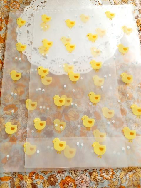 お裾分け☆ヒヨコ柄ラッピングバック2枚☆ < インテリア/ライフ  お裾分け☆ヒヨコ柄ラッピングバック2枚☆  < インテリア/ライフの